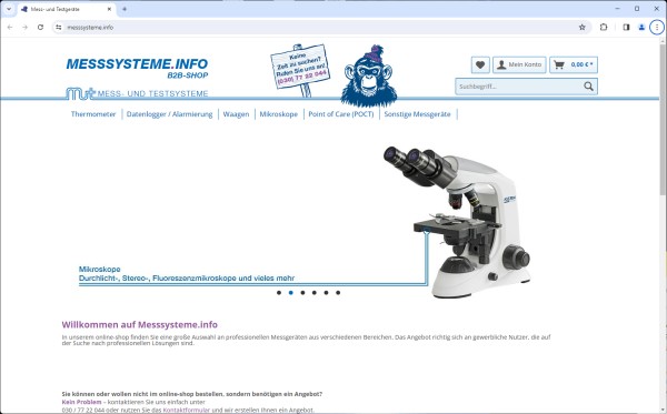 screenshot Laborseite